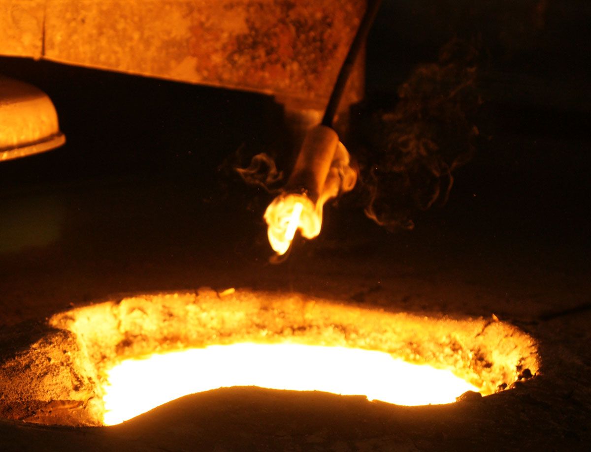 steel furnace for metal forming processes